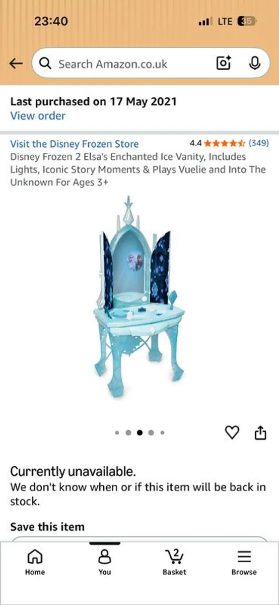 Frozen Vanity Table (NEW) - Image 4