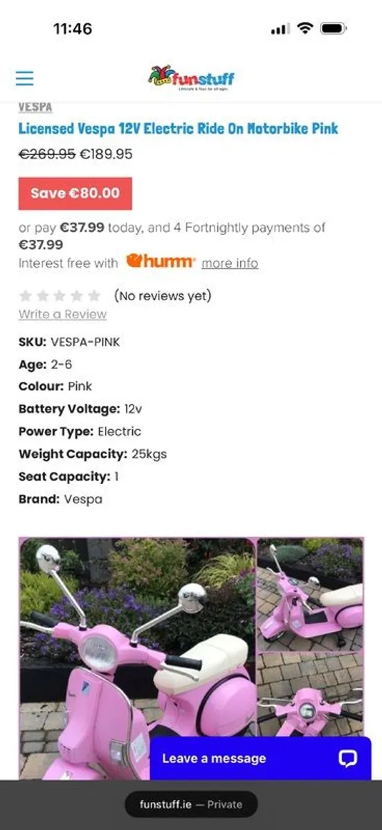 Electric Vespa 12V - Image 4