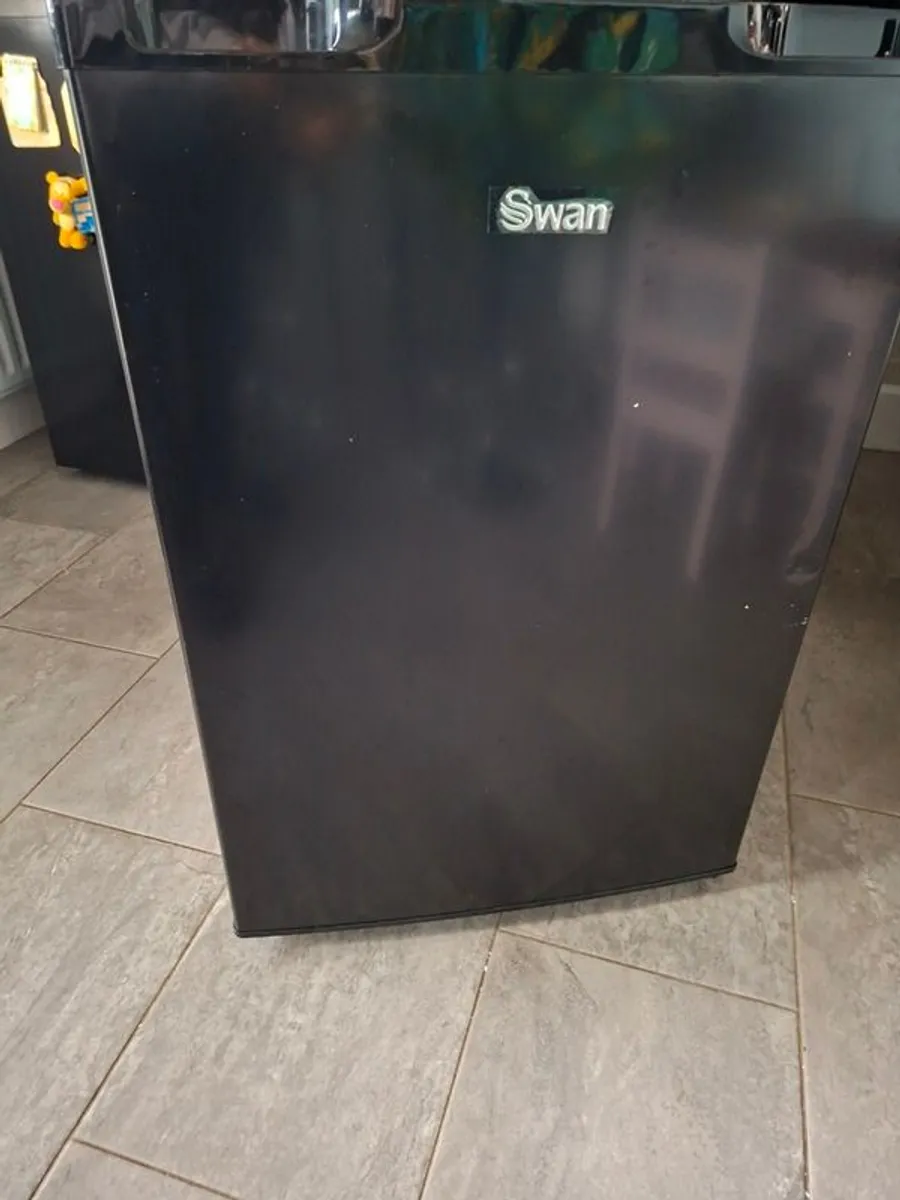 Black undercounter fridge - Image 1