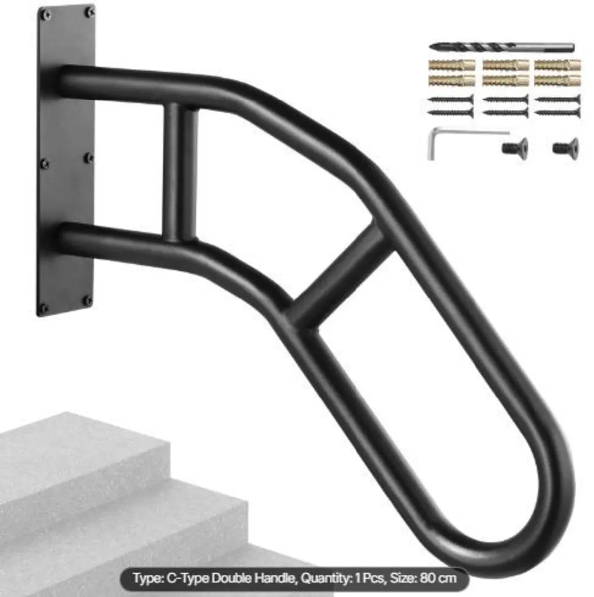 Handrails for Outdoor Steps 81.3 cm - Image 2