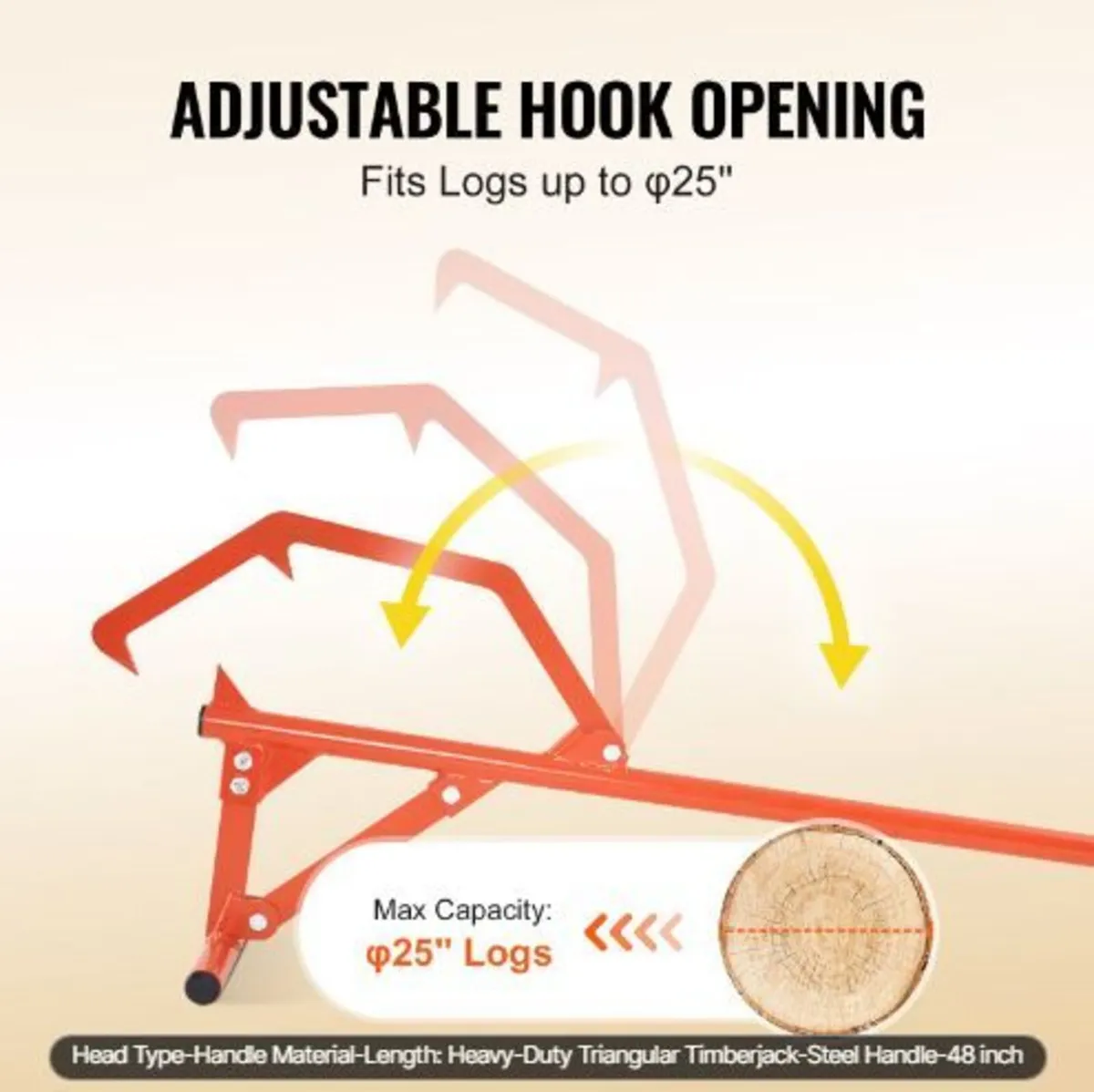 Timberjack, 46.5 in, Heavy Duty Steel - Image 4