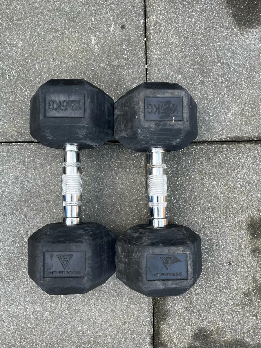 12.5kg and 15kg hex dumbbells - Image 2