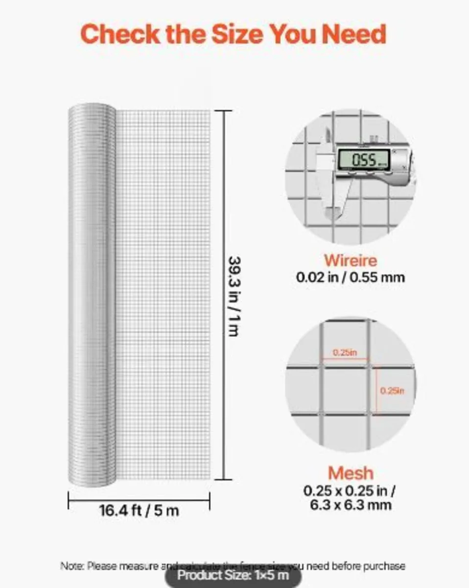 Hardware Cloth, 6.3 mm 1 x 5 m 0.55 mm - Image 4