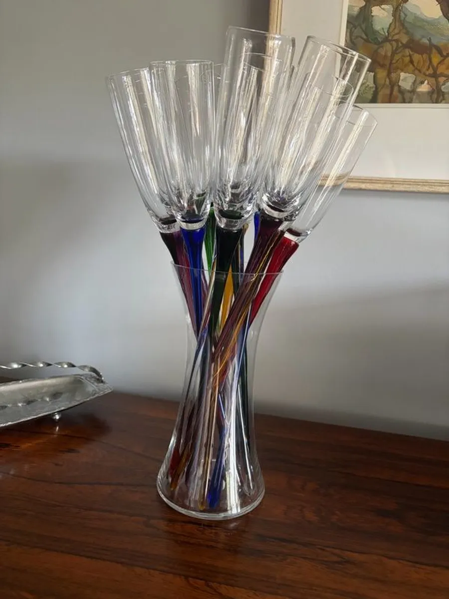 15 Champagne toasting flutes - Image 2