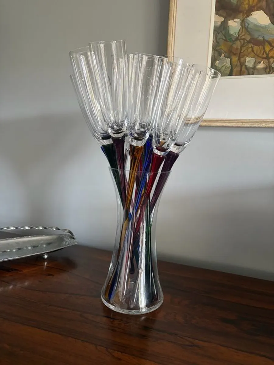 15 Champagne toasting flutes - Image 3