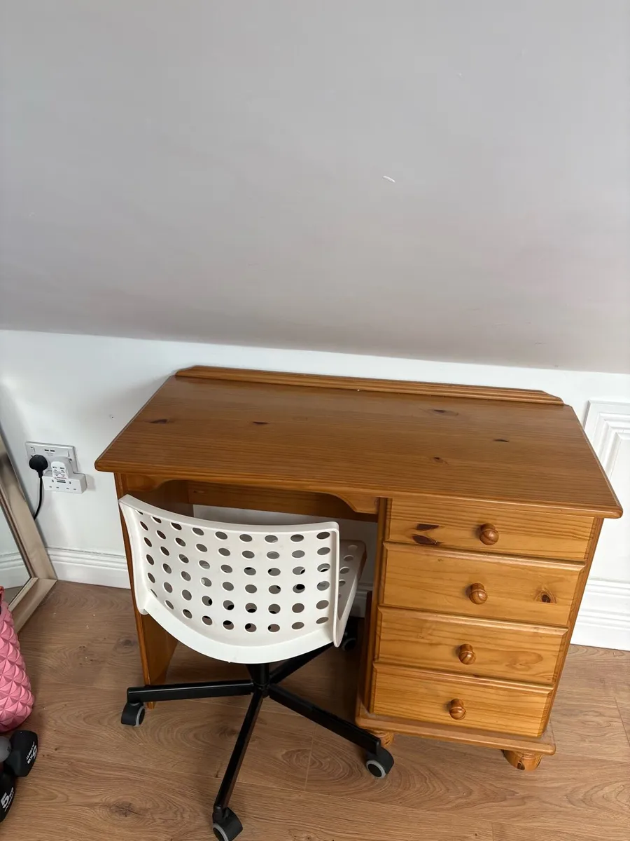 Desk / Dressing table with chair - Image 3
