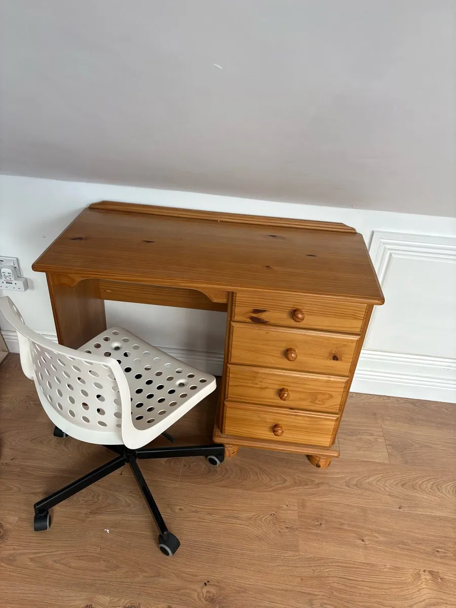 Desk / Dressing table with chair - Image 4