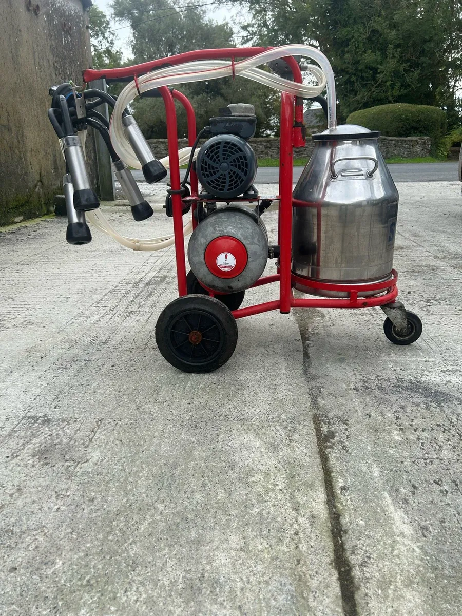Sezer portable milking machine. Single Cluster - Image 1