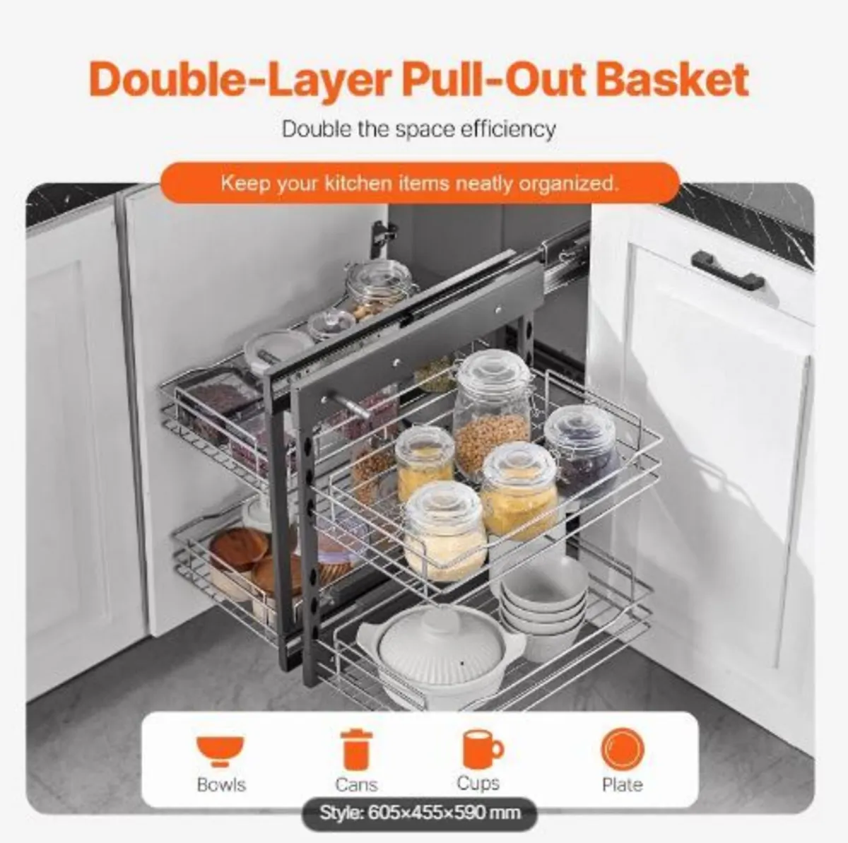 Min 15"W Opening Blind Corner Pull Out - Image 4