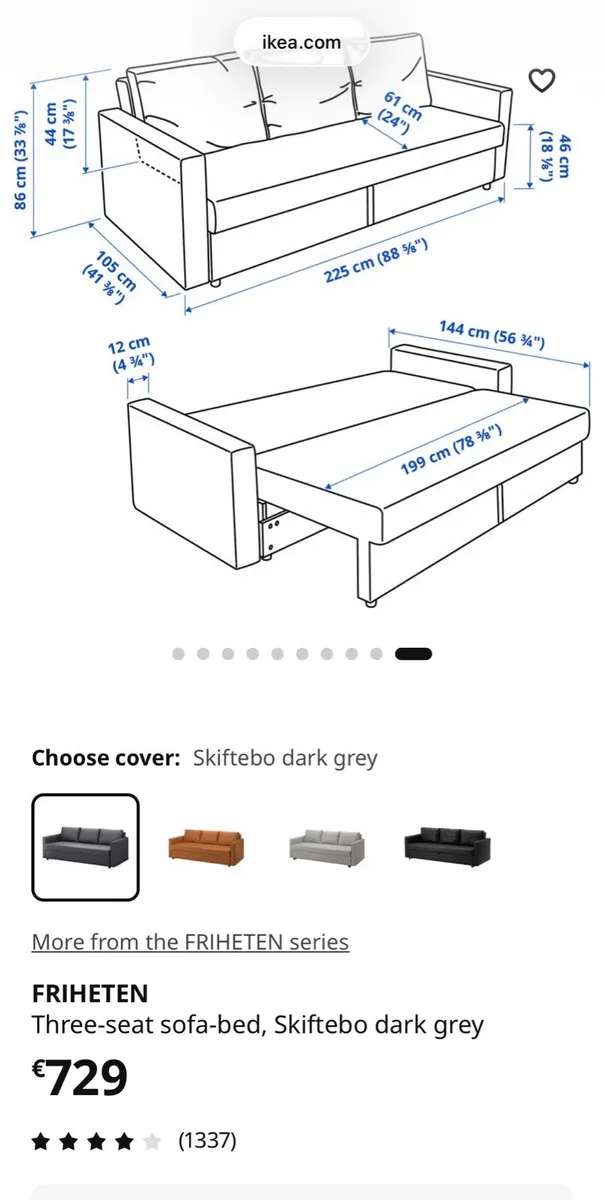 Sofa bed - Image 3