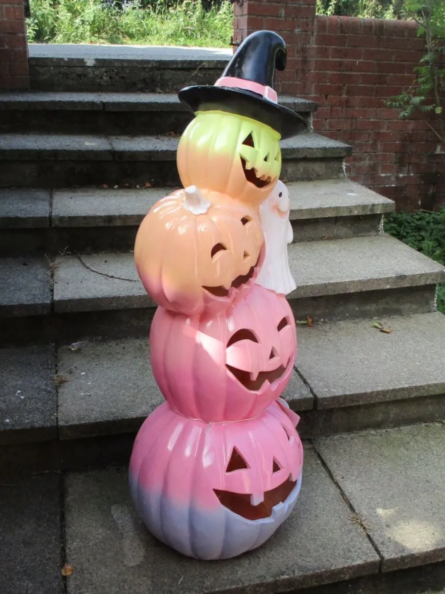 Extra Large Halloween Pumpkin Statue - Image 3