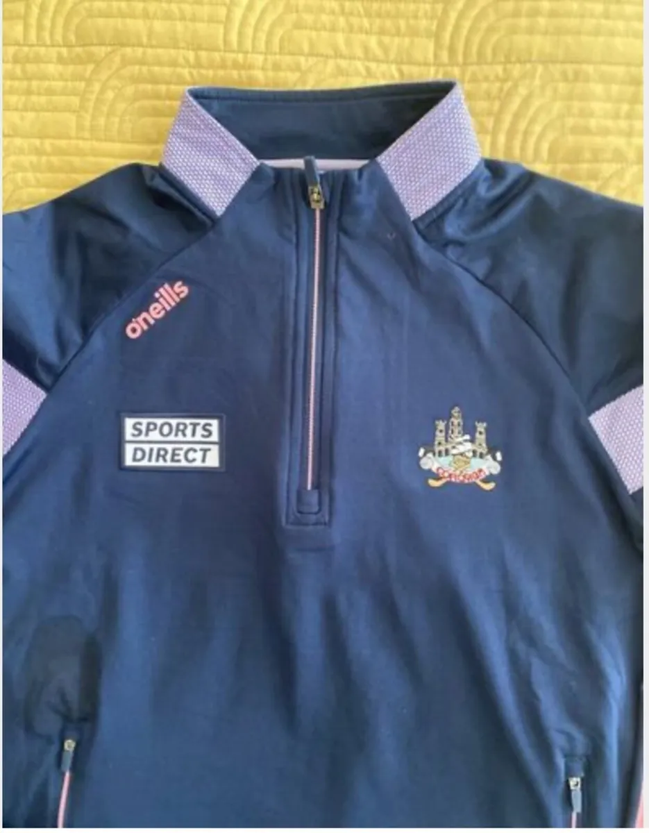 Cork GAA Rockway Brushed Half Zip Top Ladies NAVY - Image 2