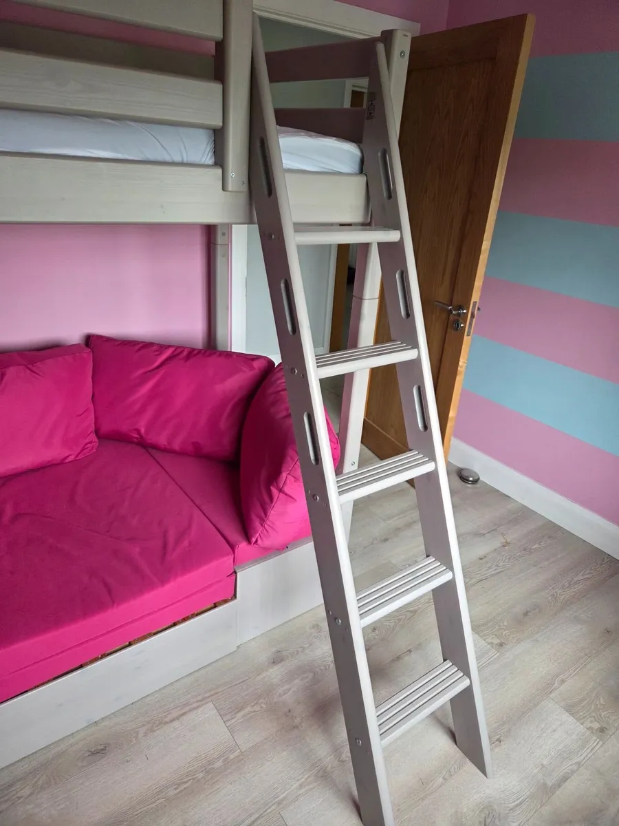 Flexa High Sleeper Bed with Sofa Bed, Desk & Stora - Image 3
