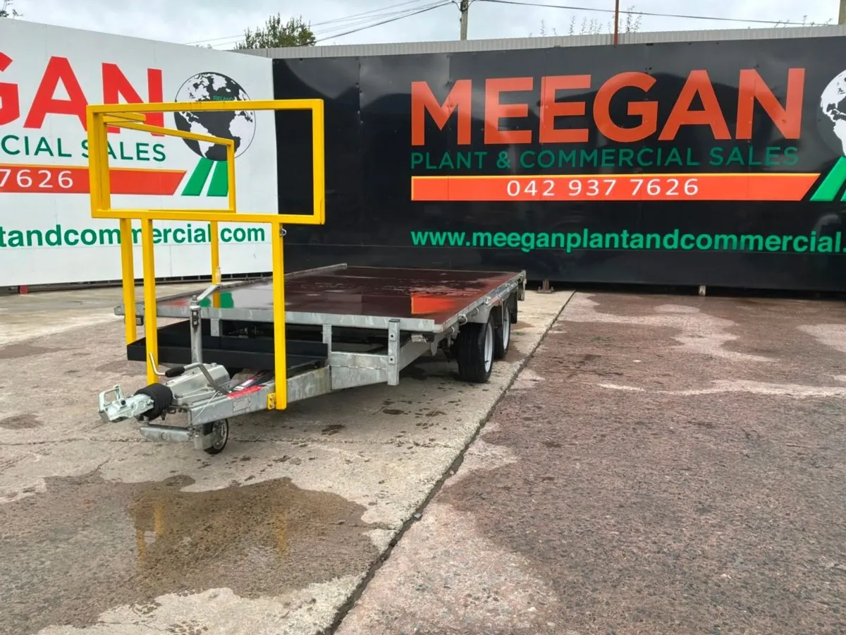 Indespension 12ft x 6ft 6 twin axle plant trailer. - Image 1
