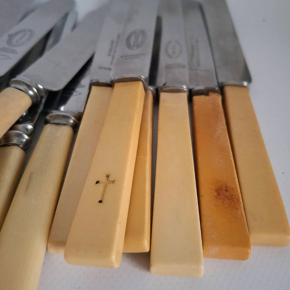 Vintage Faux Bone Handle Cutlery - Image 4