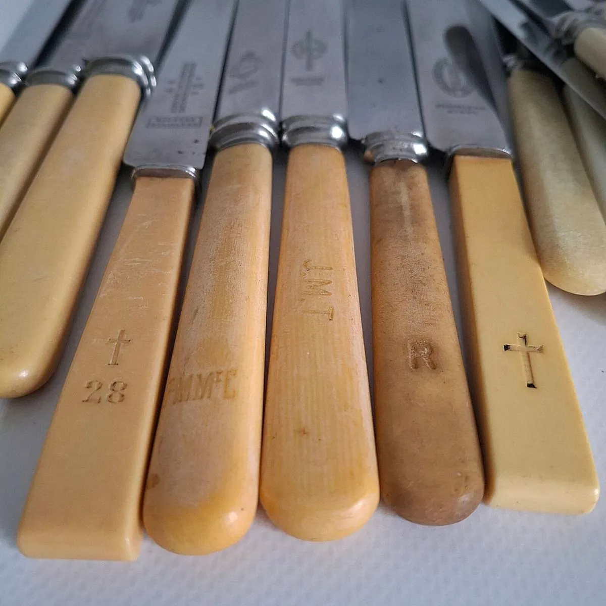 Vintage Faux Bone Handle Cutlery - Image 2