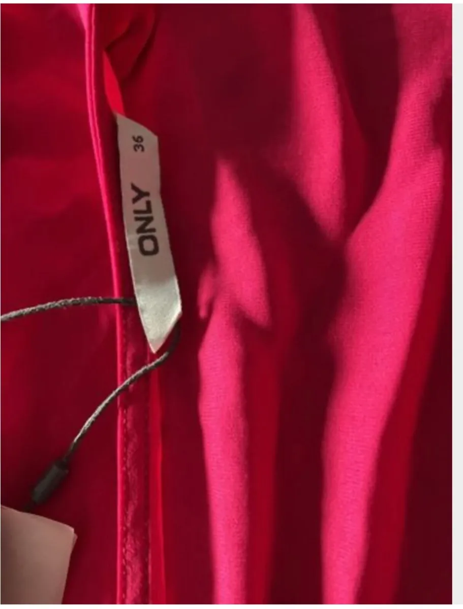 Only Beautiful Pink Wrap Blouse Size UK 8 - Image 3