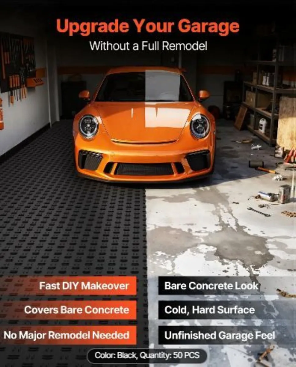 Garage Tiles Interlocking, 12 x 12 x 0.53 inch - Image 2