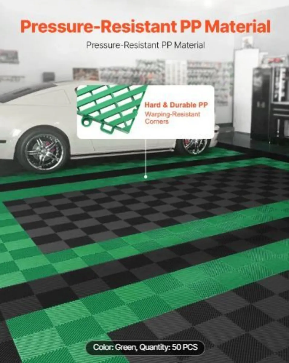 Interlocking Drainage Mat, 50 Pcs Modular - Image 3