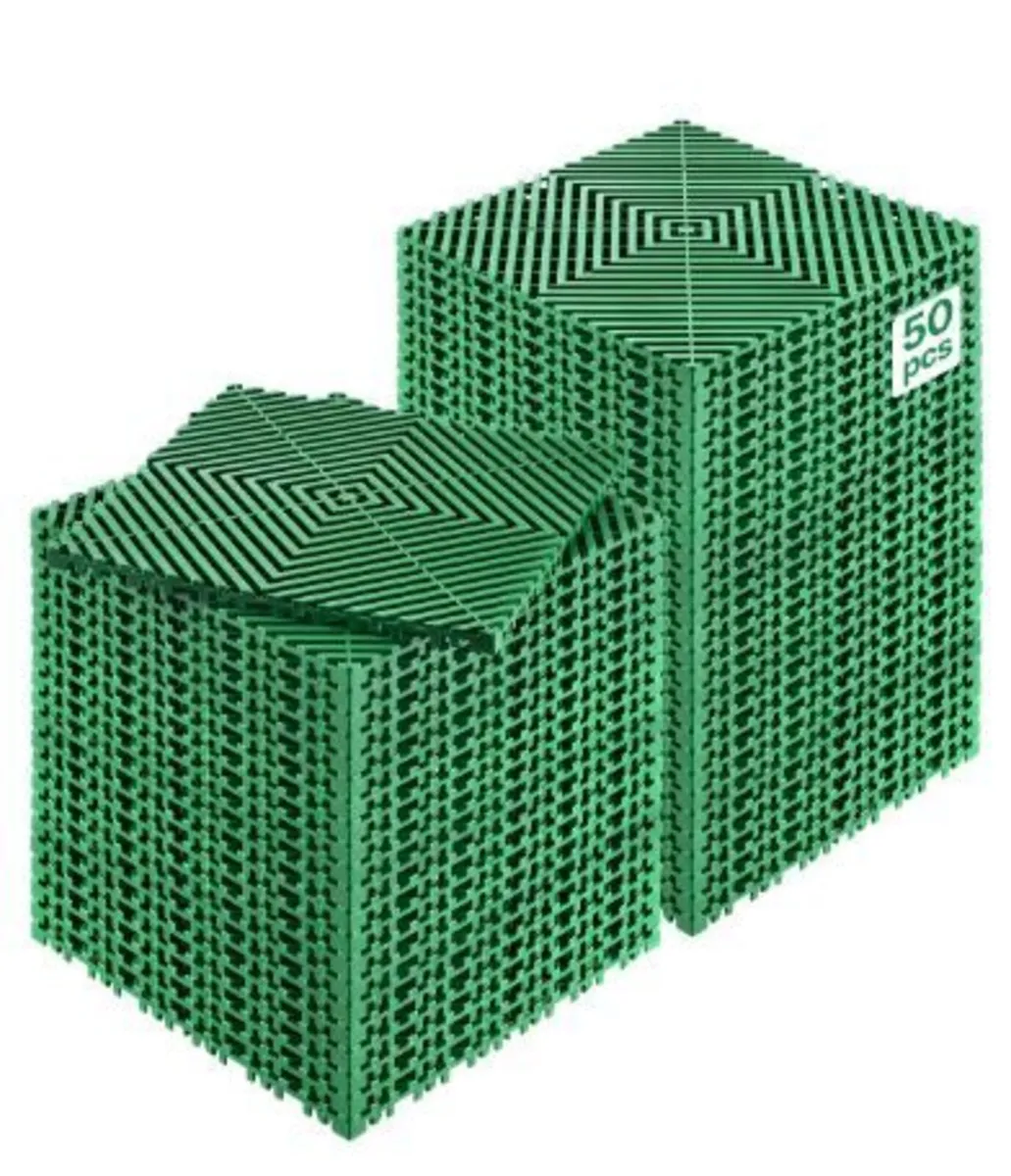 Interlocking Drainage Mat, 50 Pcs Modular - Image 2