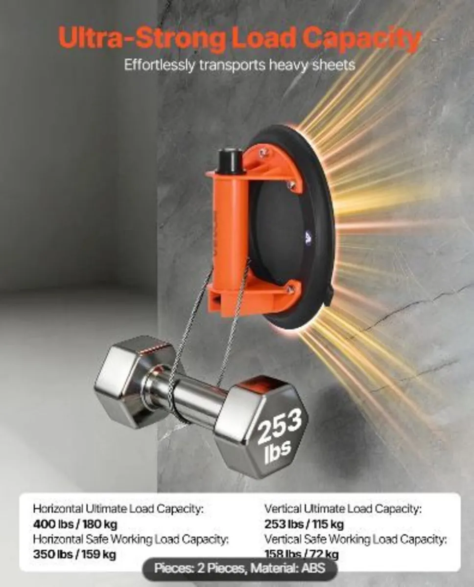 Vacuum Suction Cup, 203 mm Vacuum Glass - Image 2