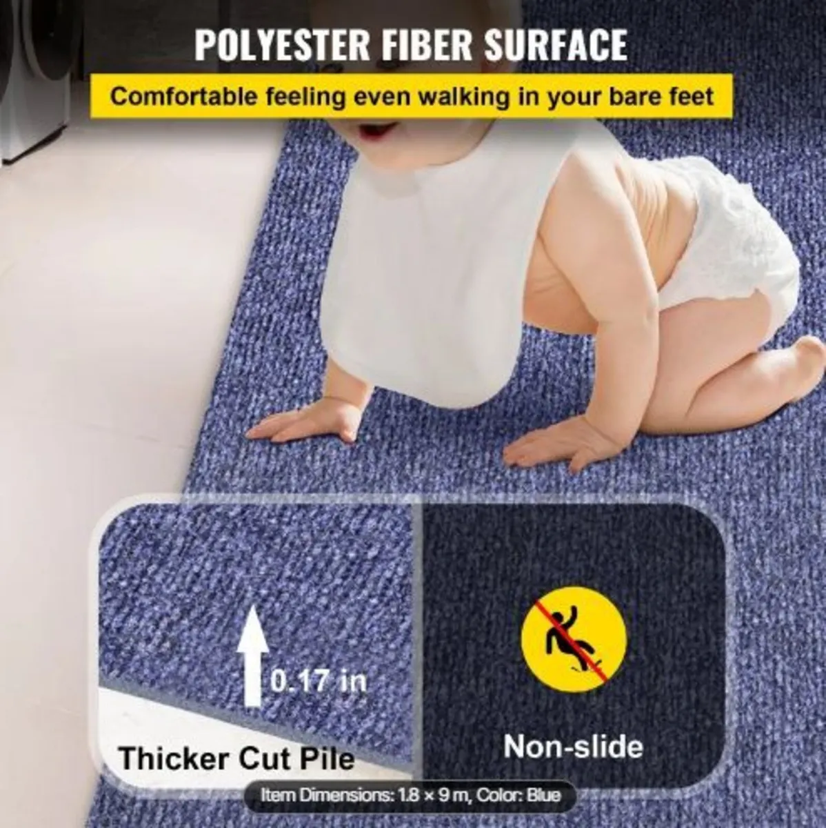 Indoor Outdoor Rug Carpet 5.9x29.5' - Image 1