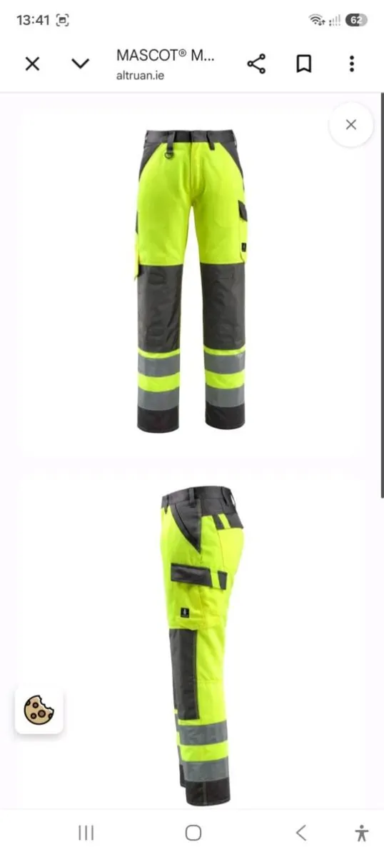 Mascot hi vis work trousers
