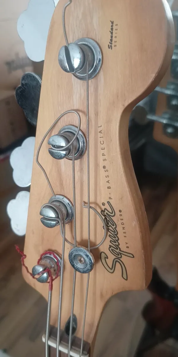 Squier P-Bass Guitar for Parts/Repair - Image 2
