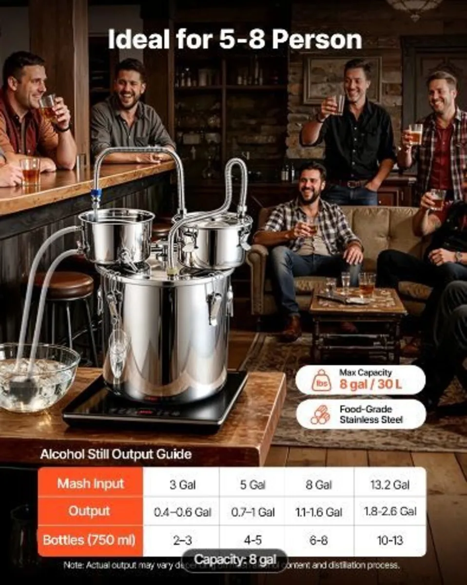 Alcohol Still, 8 GAL/ 30L Alcohol Distiller - Image 3