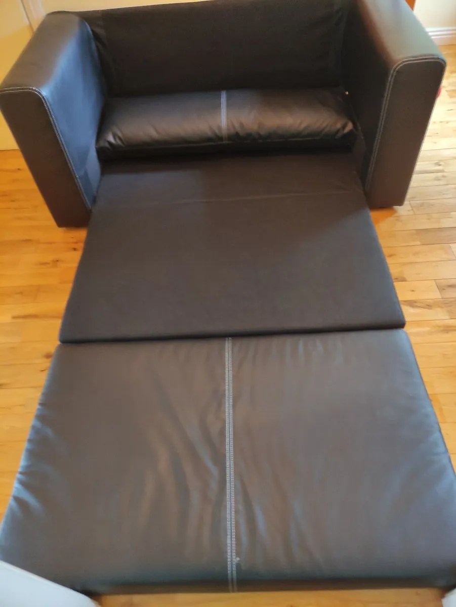 IKEA ASKEBY 2-Seat Sofa Bed – Black (Perfec - Image 4