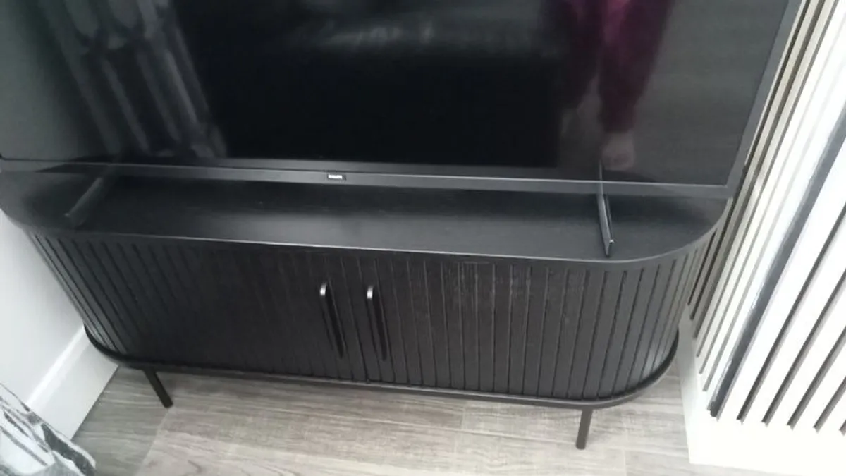 For sale Black tv unit like new bought in Easyliving