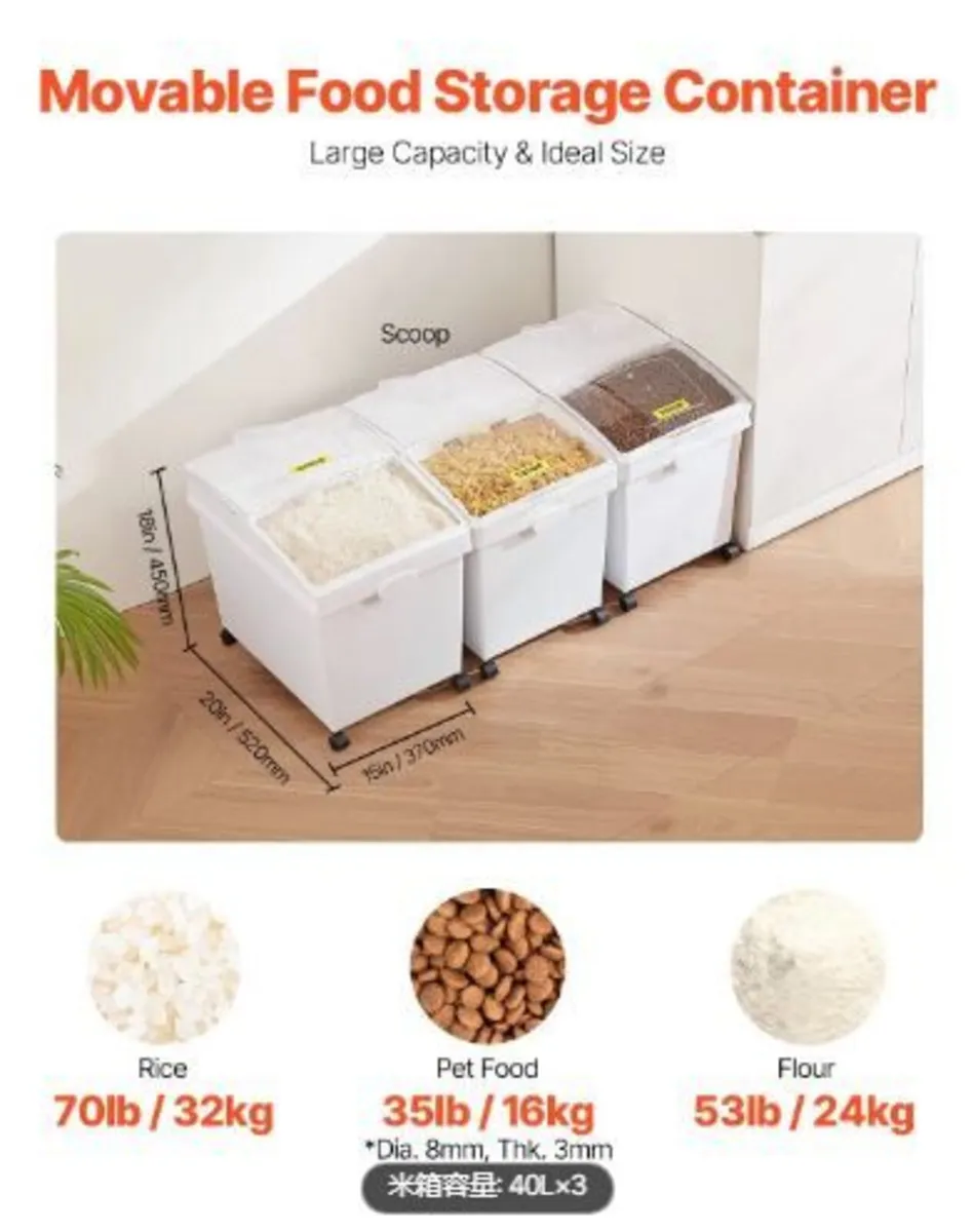 Ingredient Bin, 33.3 L Capacity Ingredient - Image 3