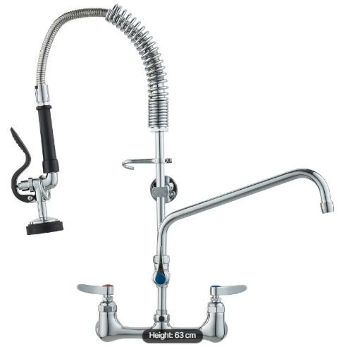 Commercial Faucet with Pre-Rinse Sprayer - Image 1