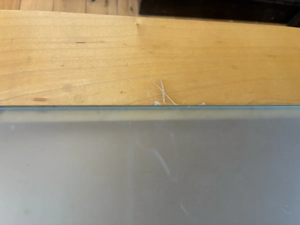 Glass Top Oak Table €30 - Image 4
