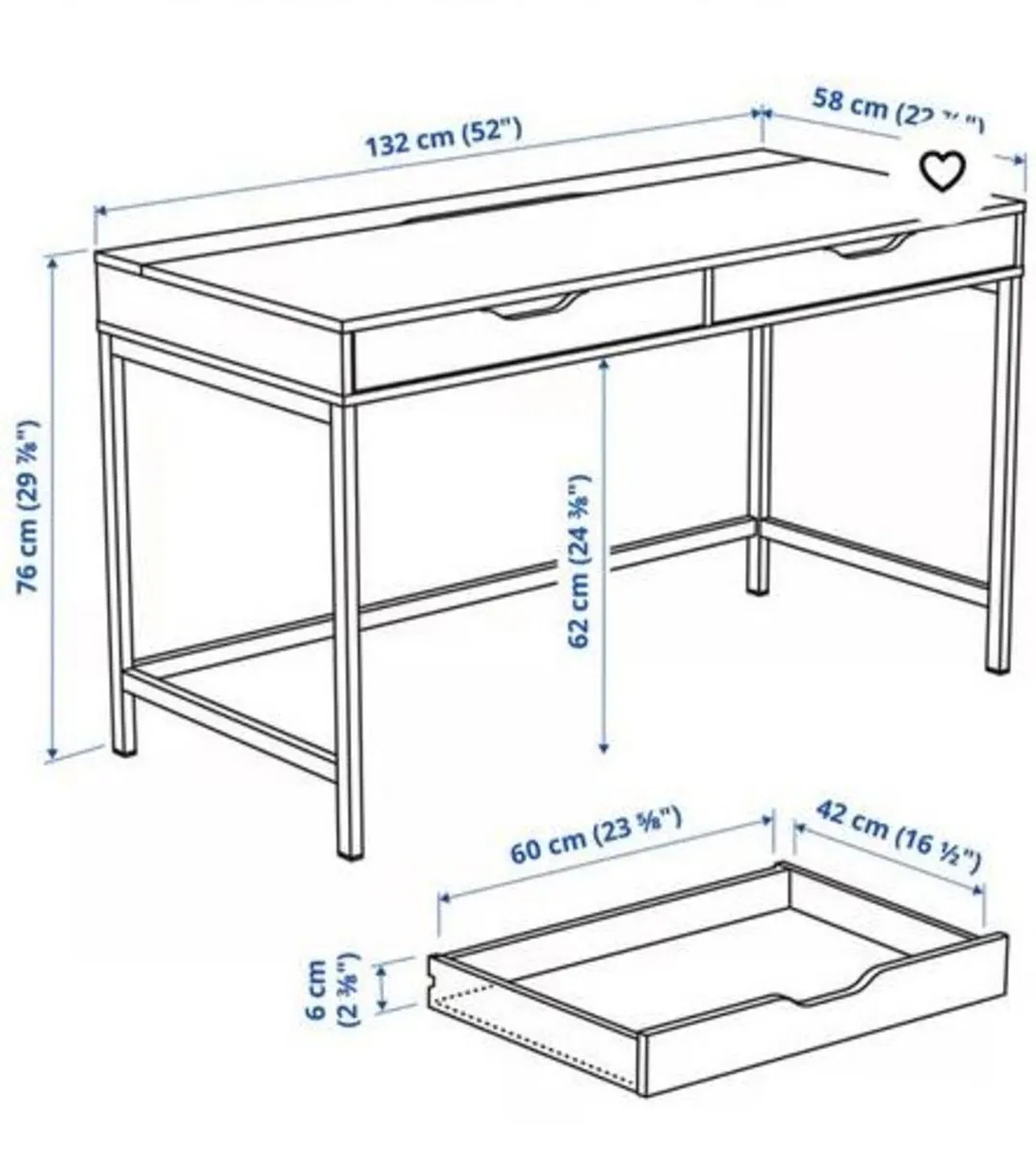 IKEA Alex Desk - Image 4