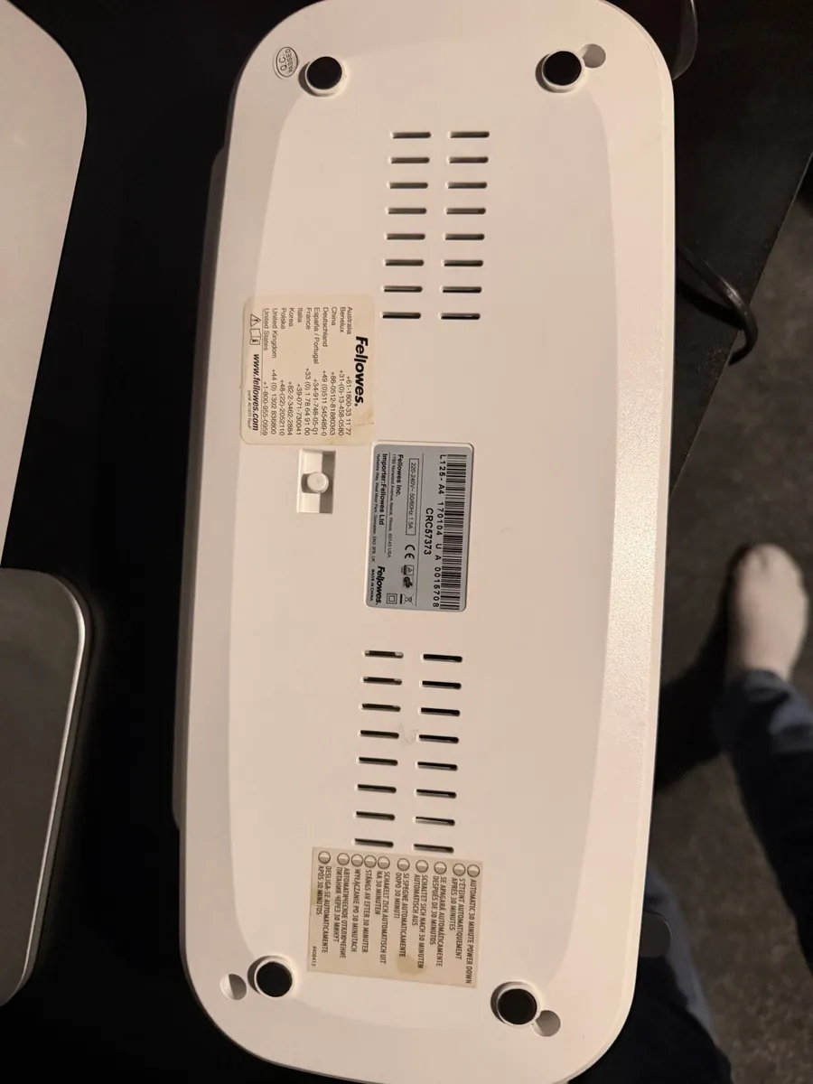 Fellowes L125 A4 Laminator - Image 3