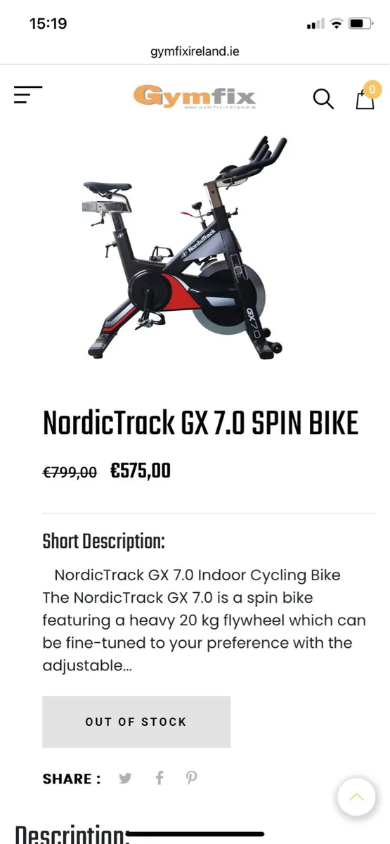 Nordictrack Spin Bike - Image 2