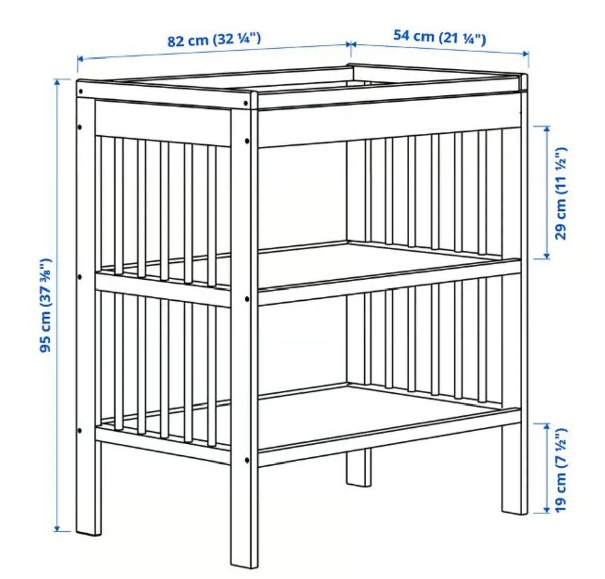 IKEA GULLIVER Changing Table + VÄDRA Mat - Image 3