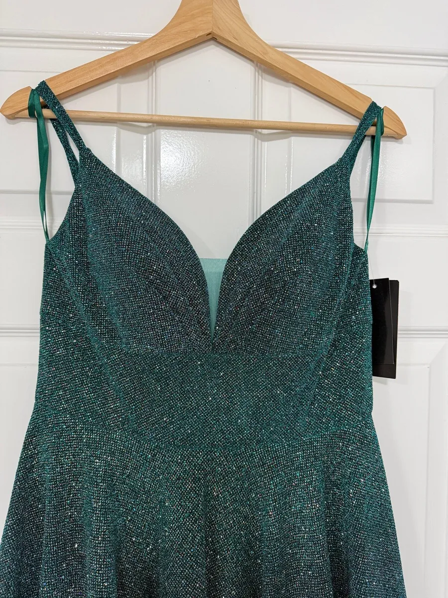 Green Sparkle Ball Gown **original price was €350 - Image 2
