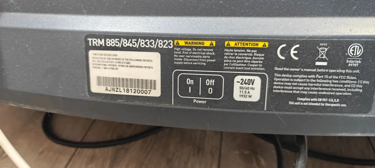 Precor treadmill TRM 885 - Image 3