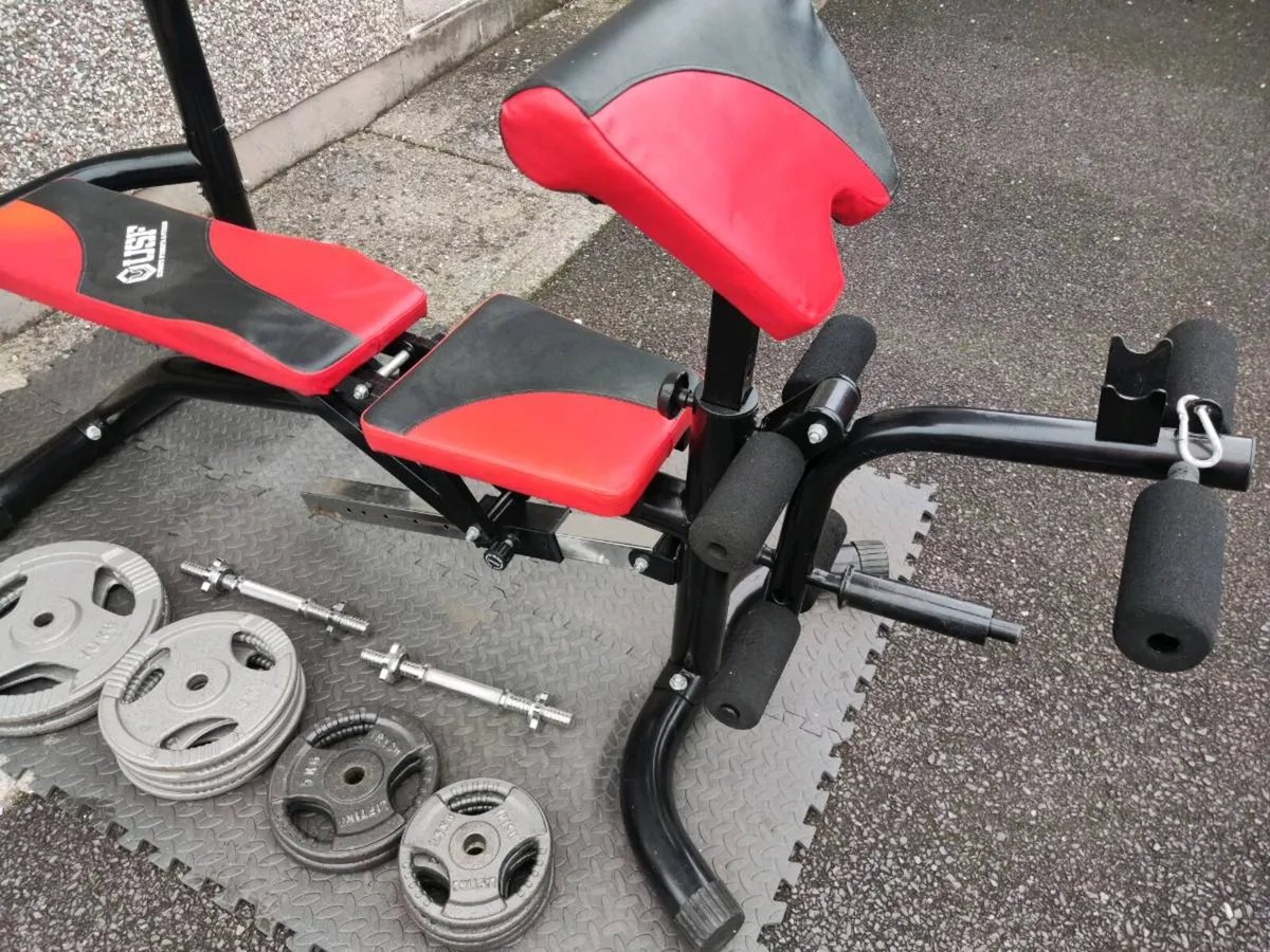 USF LARGE BENCH+ RACK 70 KG TRI GRIP  WEIGHTS - Image 2