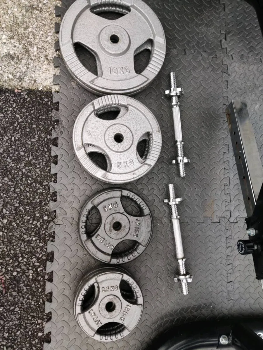 USF LARGE BENCH+ RACK 70 KG TRI GRIP  WEIGHTS - Image 4