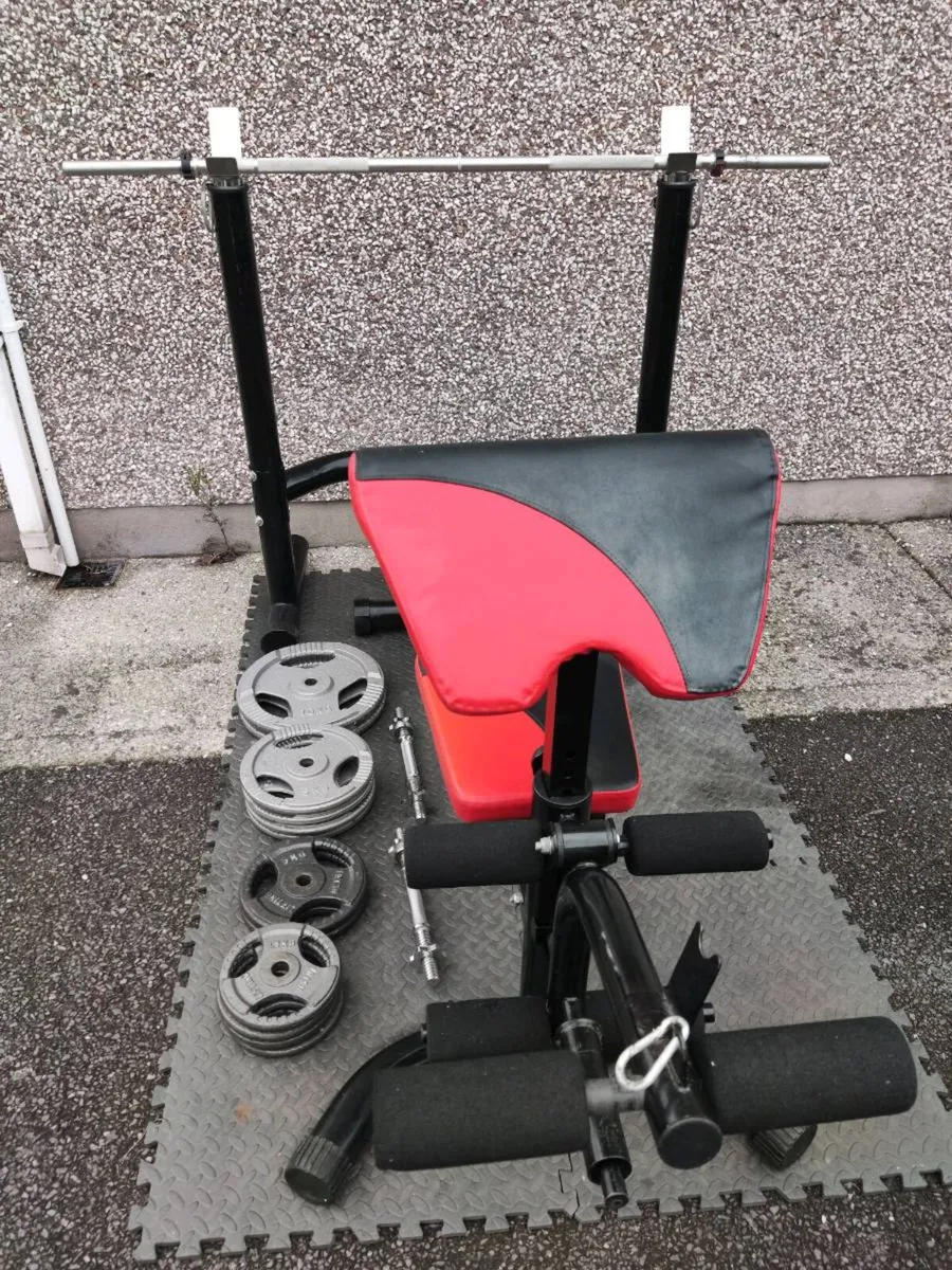 USF LARGE BENCH+ RACK 70 KG TRI GRIP  WEIGHTS - Image 1