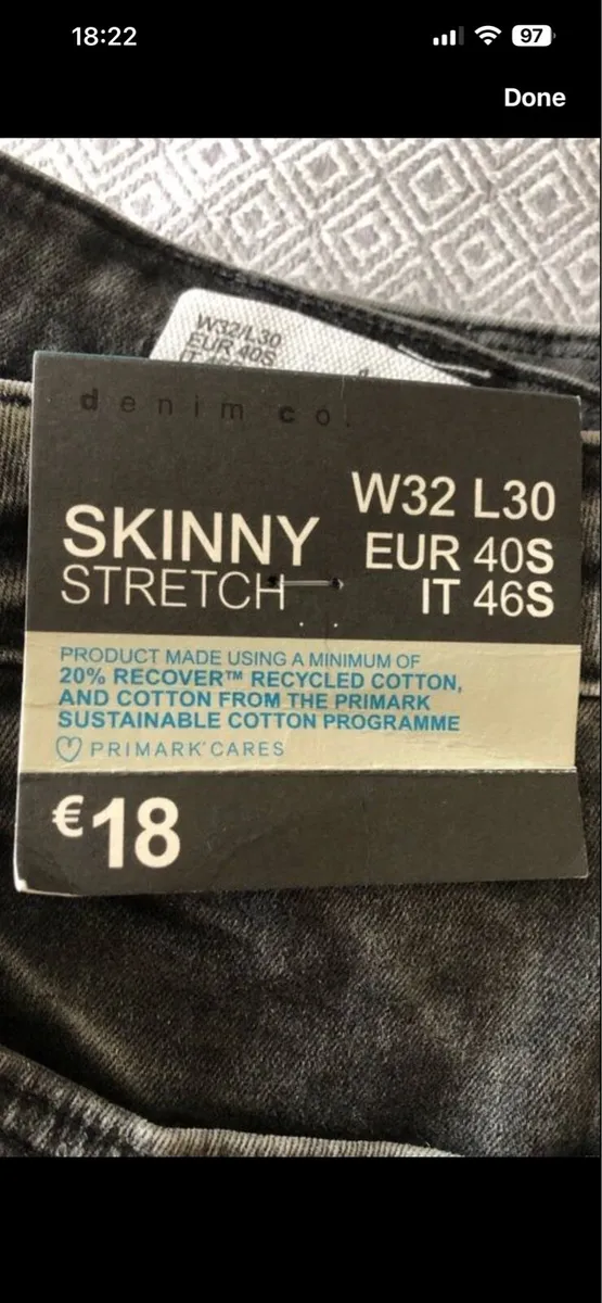 Mens BNWT jeans W34”x L30” €10 - Image 4