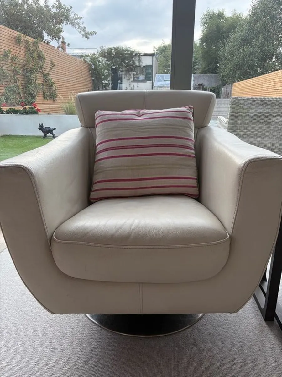 Leather Swivel Chairs - Image 3