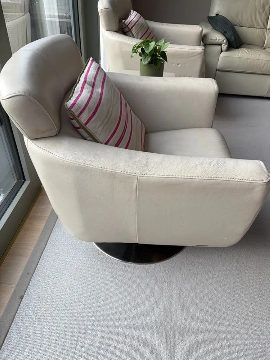 Leather Swivel Chairs - Image 2