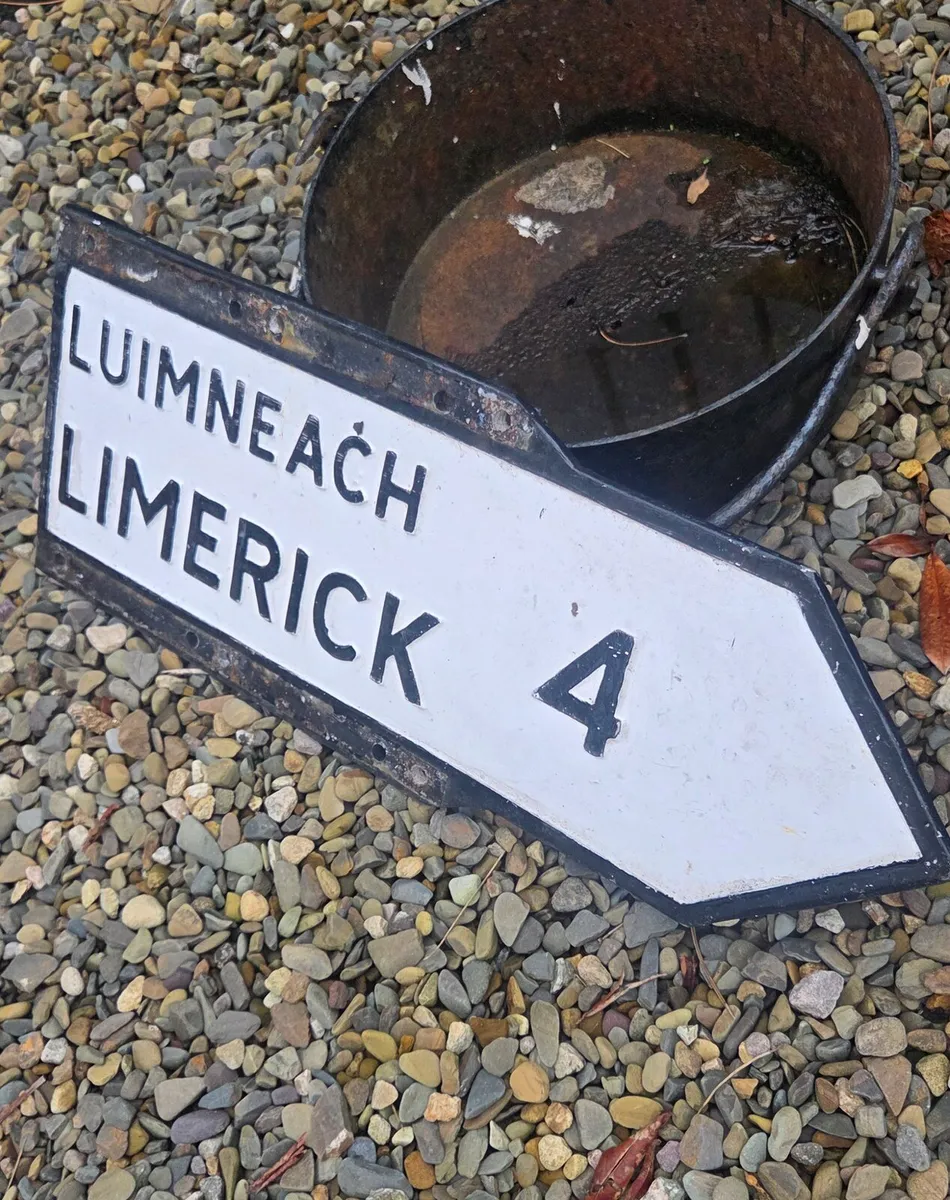 Old  original  road sign FOR  SALE - Image 3