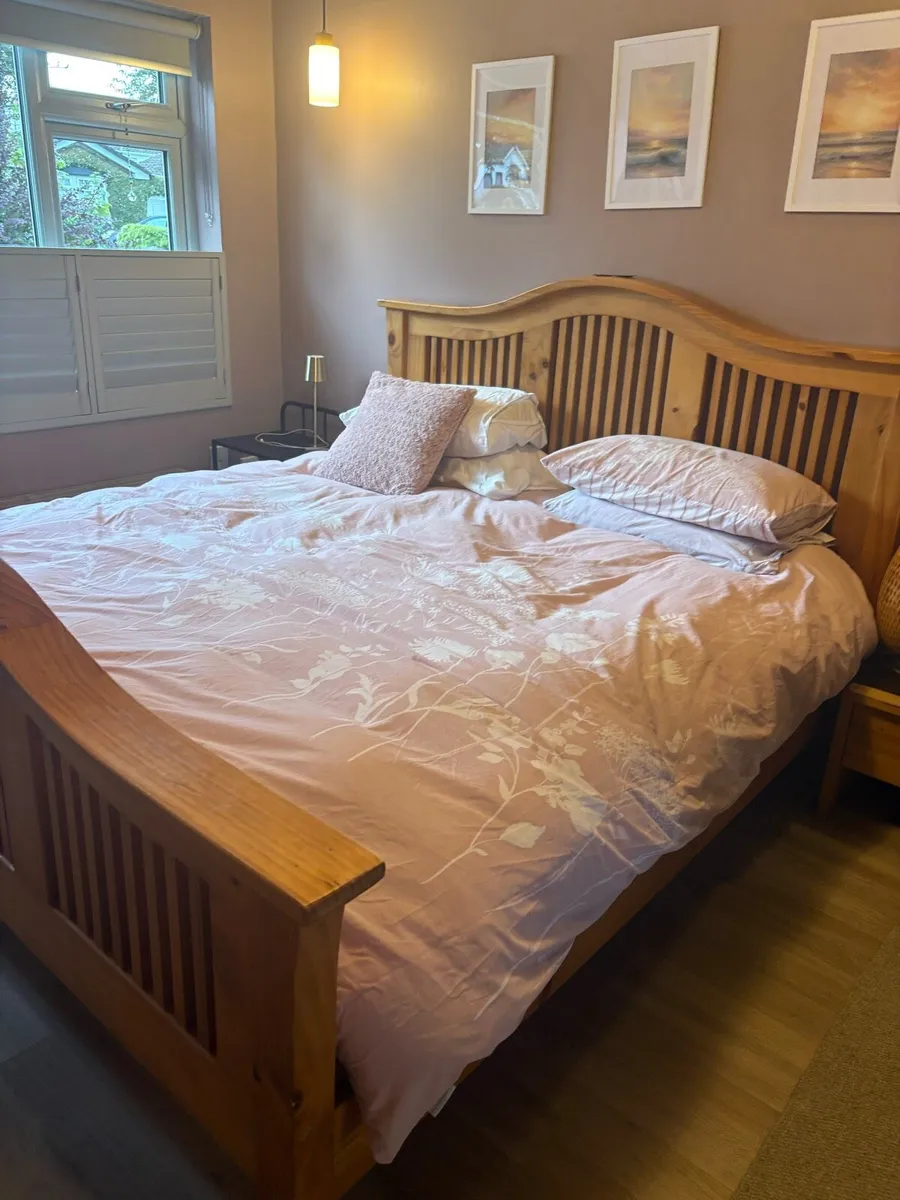 Super King Size Bed Solid Pine - Image 1