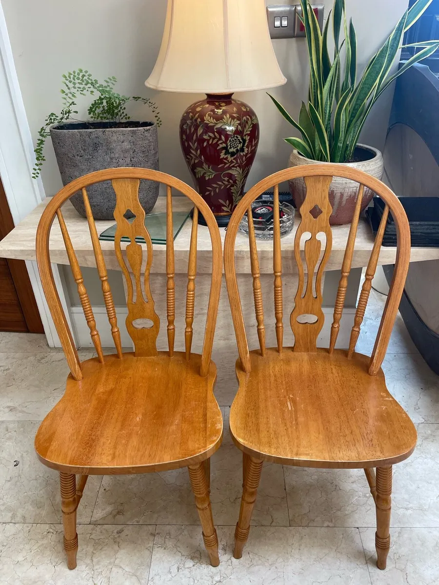 Various Single & Pairs Of Kitchen Dining Chairs - Image 1