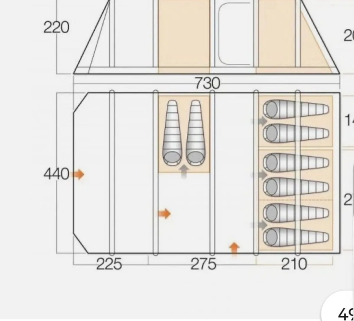 Vango Rivendale 800 xl airbeam tent - Image 2